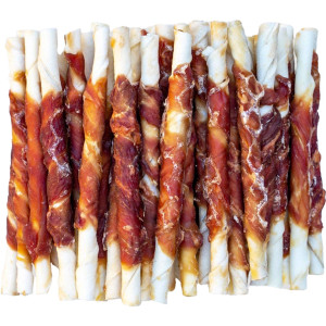 Voskes Rawhide sticks with duck 40pcs - przysmak dla psa