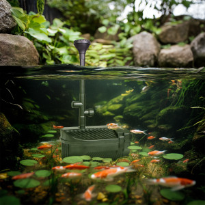 Kruger Meier FountainPure 2000 - fontanna, filtr i pompa wody do oczka wodnego