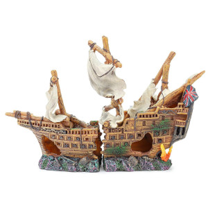 Happet - ozdoba do akwarium statek 25cm