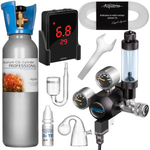 Aquario Exclusive 2.0 - zestaw CO2 z elektrozaworem i komputerem pH + butla 5l