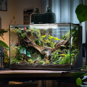 Terrario SunFusion Duo - podwójna oprawka na żarówki grzewcze i UVB