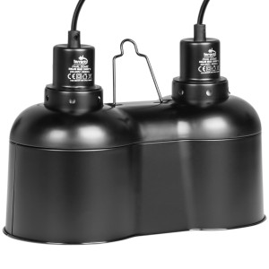 Terrario SunFusion Duo - podwójna oprawka na żarówki grzewcze i UVB