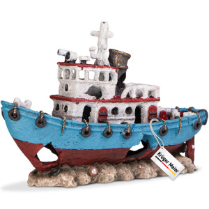 Kruger Meier Shipwreck – Statek do akwarium 28x9x18 cm