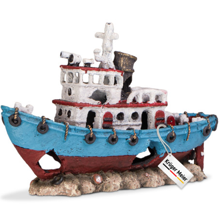 Kruger Meier Shipwreck – Statek do akwarium 28x9x18 cm
