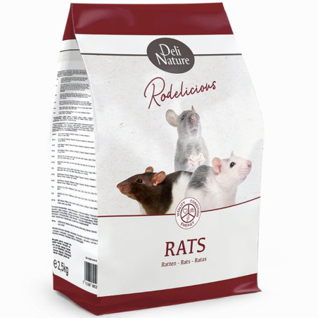 Deli Nature Rodelicious Rats - mieszanka dla szczurów owocowo-warzywna 2,5kg