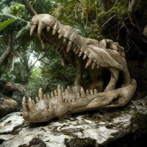 Terrario Crocodile Skull XL - czaszka krokodyla do terrarium 23x11x16 cm