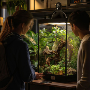 Terrario Biosphere Light - oprawka na żarówki grzewcze