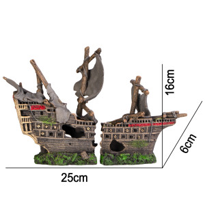 Kruger Meier Pirate Ship – Statek do Akwarium 25x6x16 cm