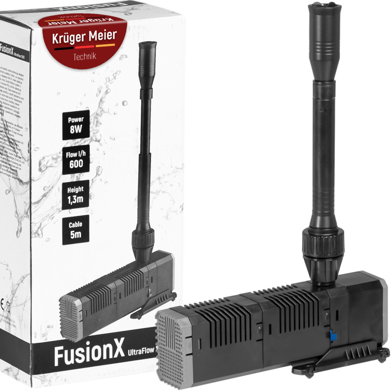 Kruger Meier FusionX 1200 - zestaw fontannowy z filtrem do oczka wodnego