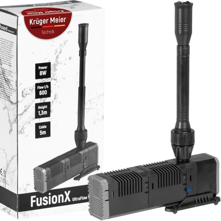 Kruger Meier FusionX 1200 - zestaw fontannowy z filtrem do oczka wodnego