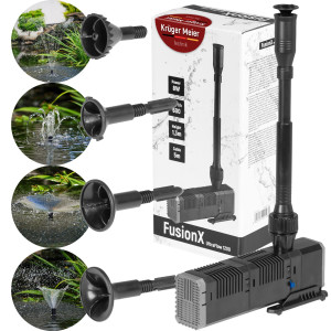 Kruger Meier FusionX 1200 - zestaw fontannowy z filtrem do oczka wodnego