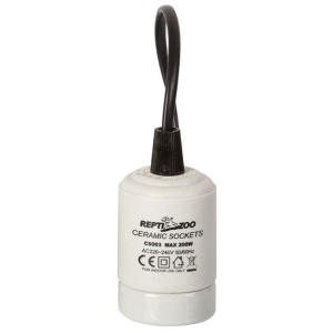 Repti-Zoo oprawka ceramiczna z kablem i wieszakiem