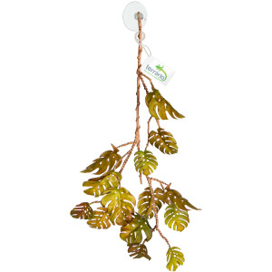 Terrario – Sztuczna Roślina do Terrarium – Wisząca Monstera 70 cm