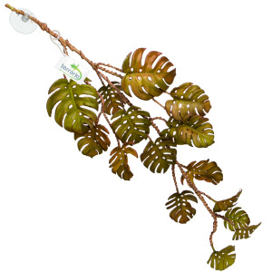 Terrario – Sztuczna Roślina do Terrarium – Monstera Wisząca – 70 cm